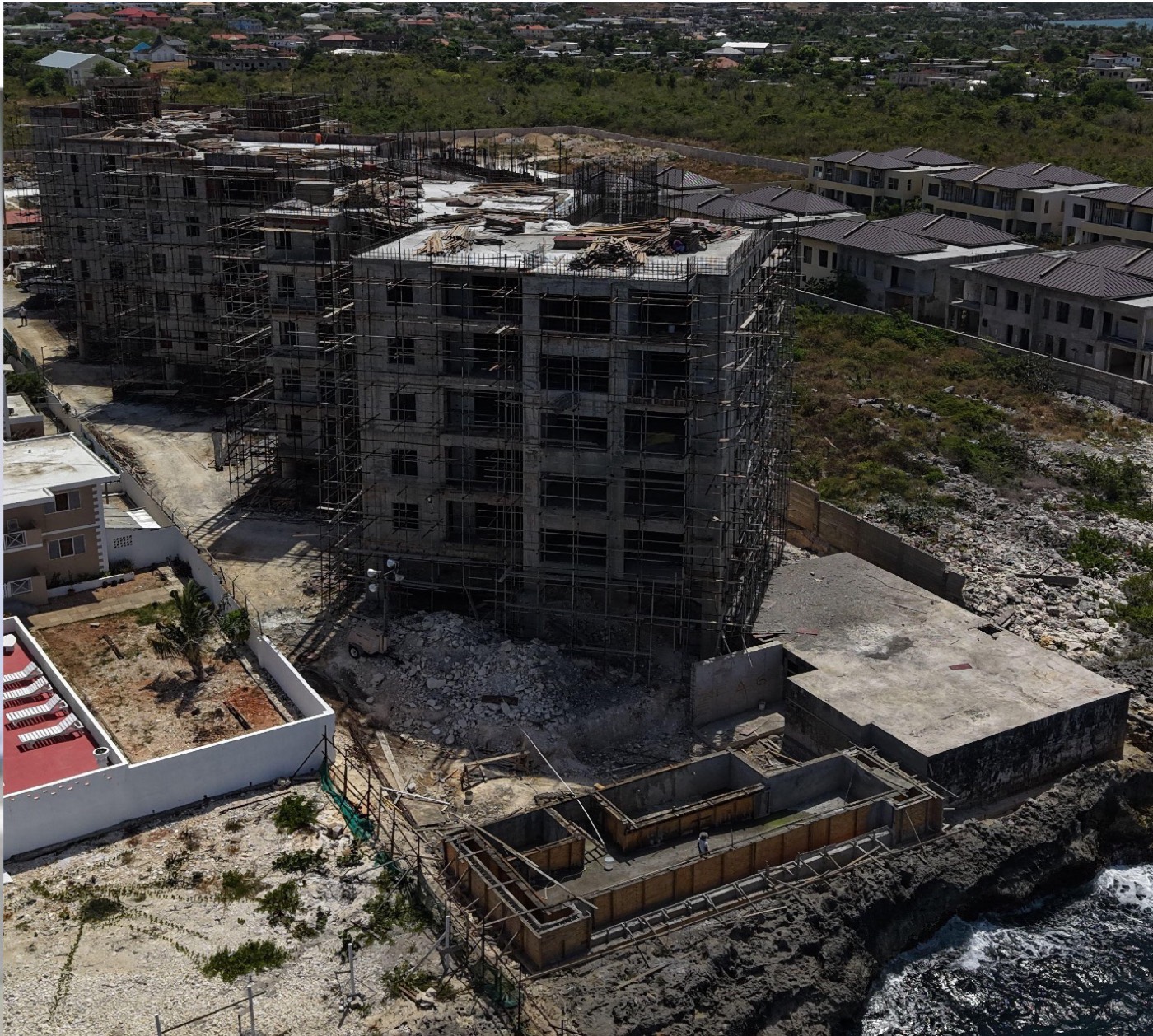 The Azure under construction in Discovery Bay