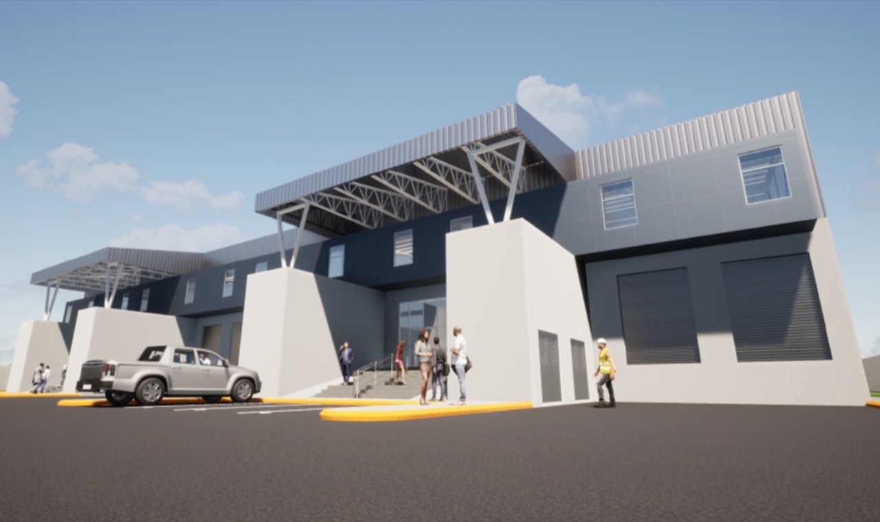 876 Trade Center Warehouse — render — exterior