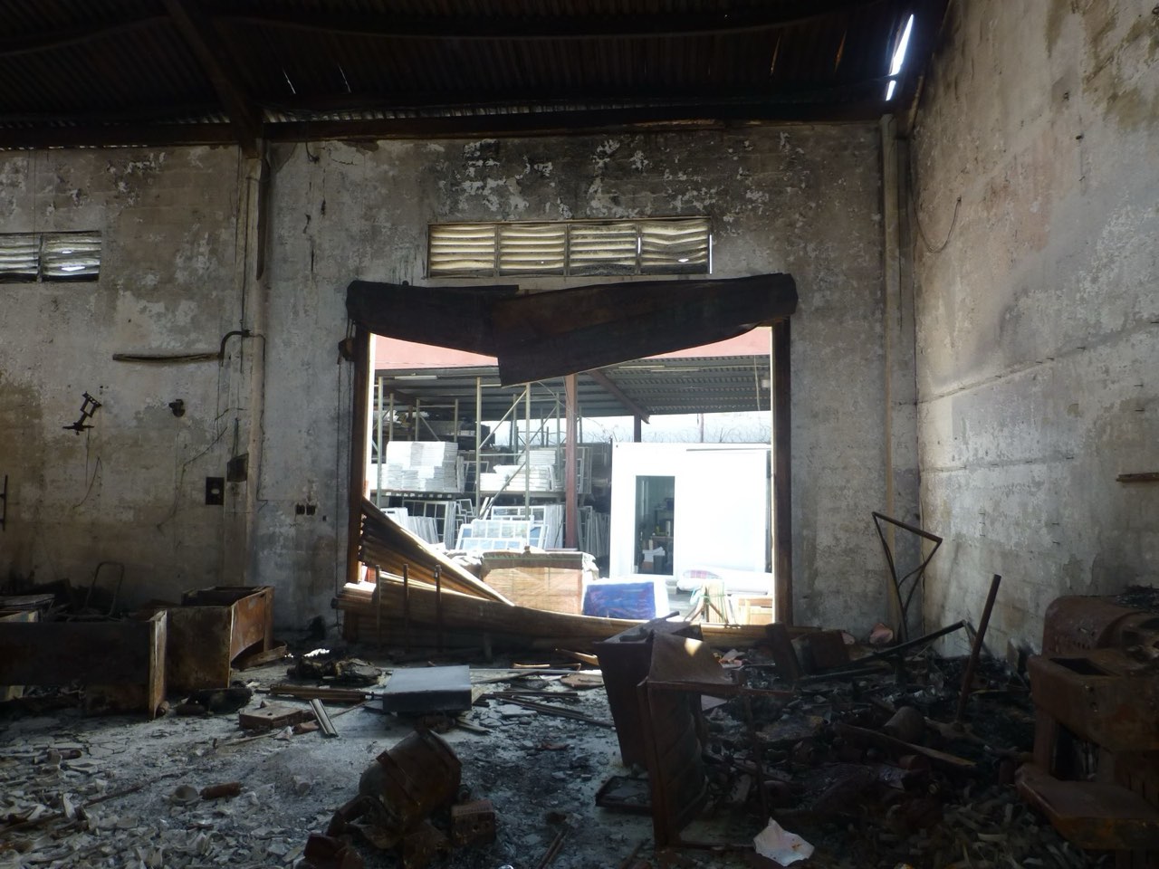 Fire Damage Assessments — fire-damaged interior