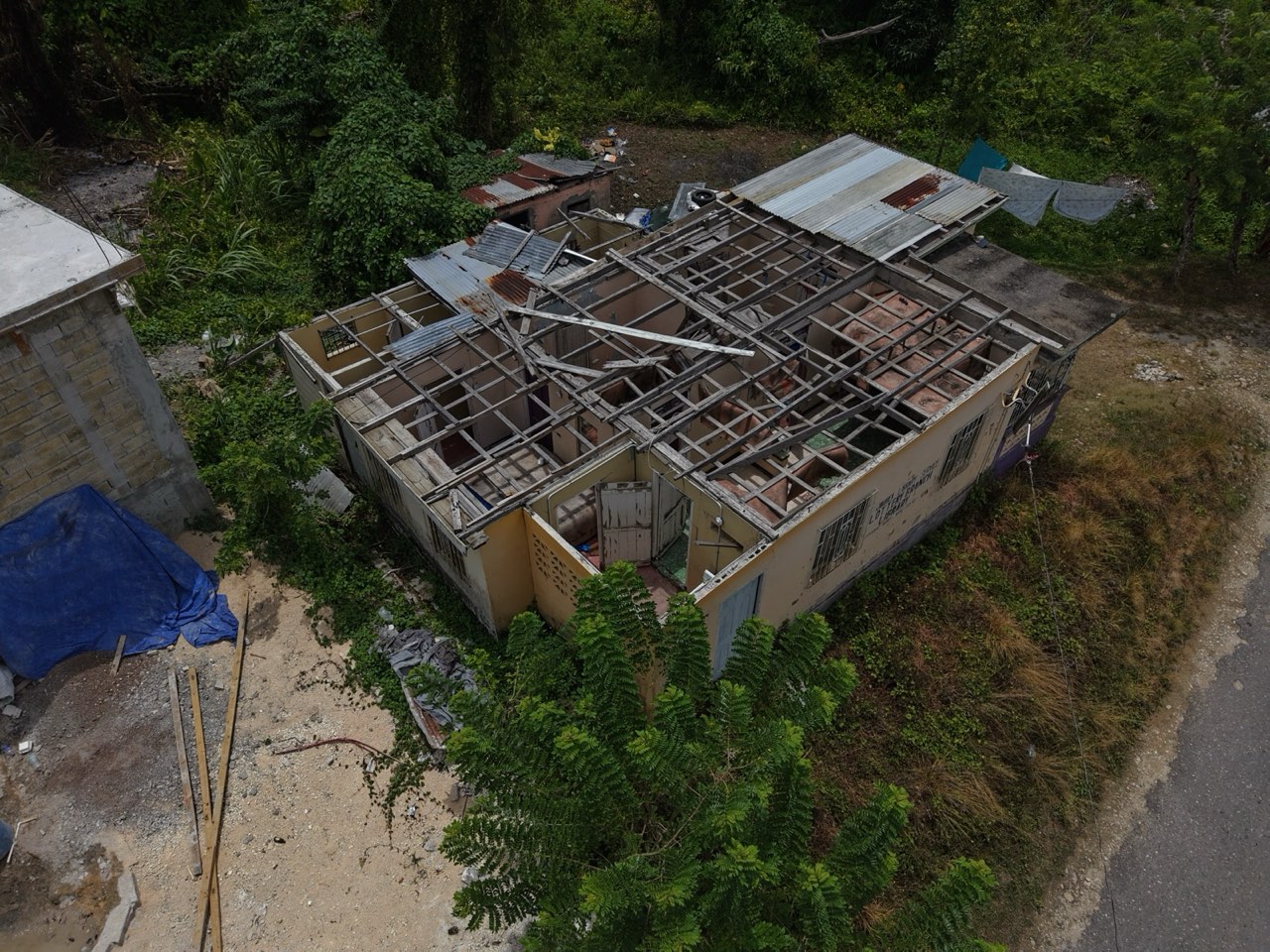 Hurricane Damage Assessments — roof damage, st. james