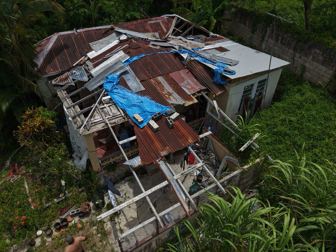Hurricane Damage Assessments — roof damage, st. james