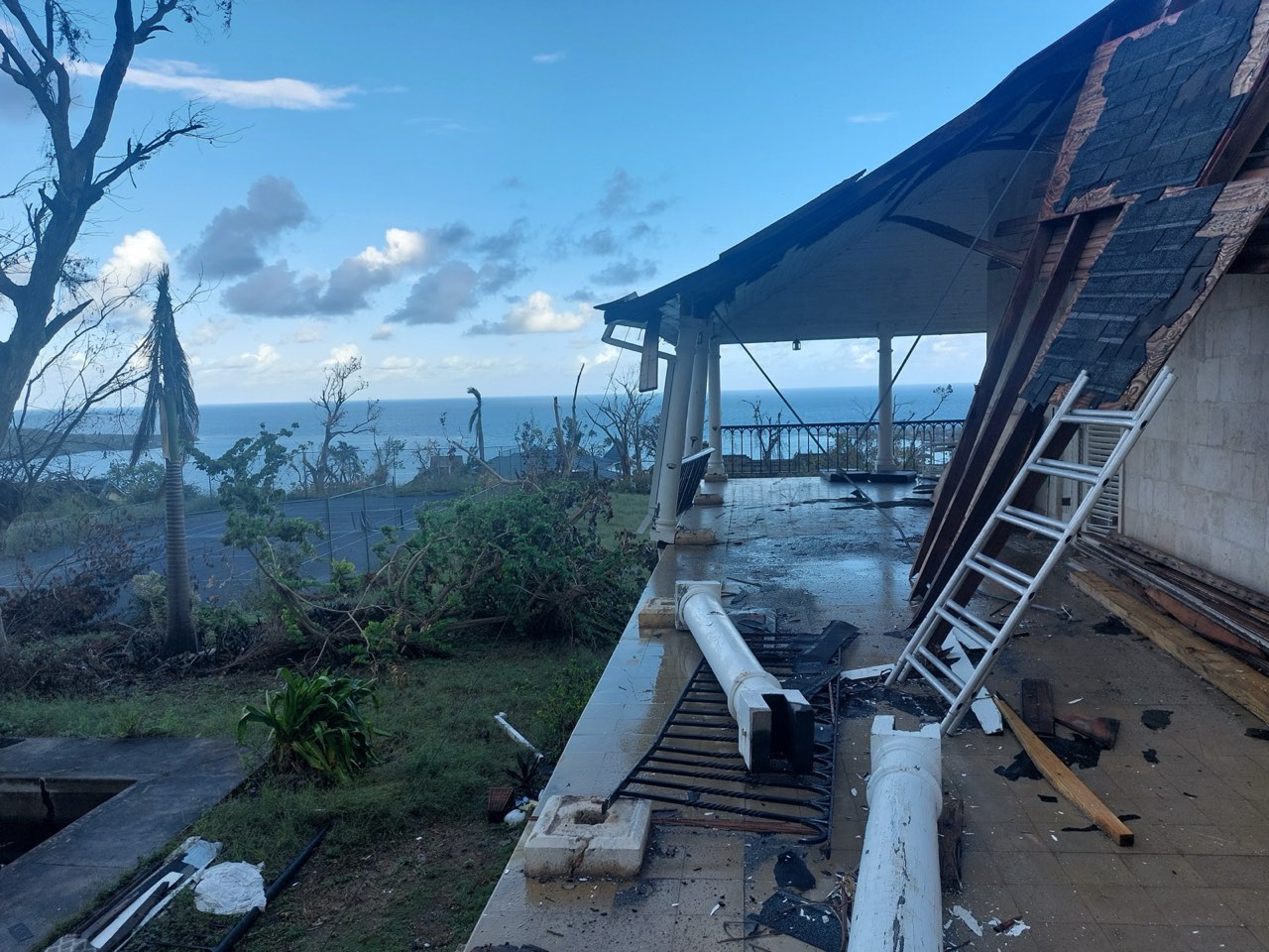 Hurricane Damage Assessments — structural damage, mt. corbett