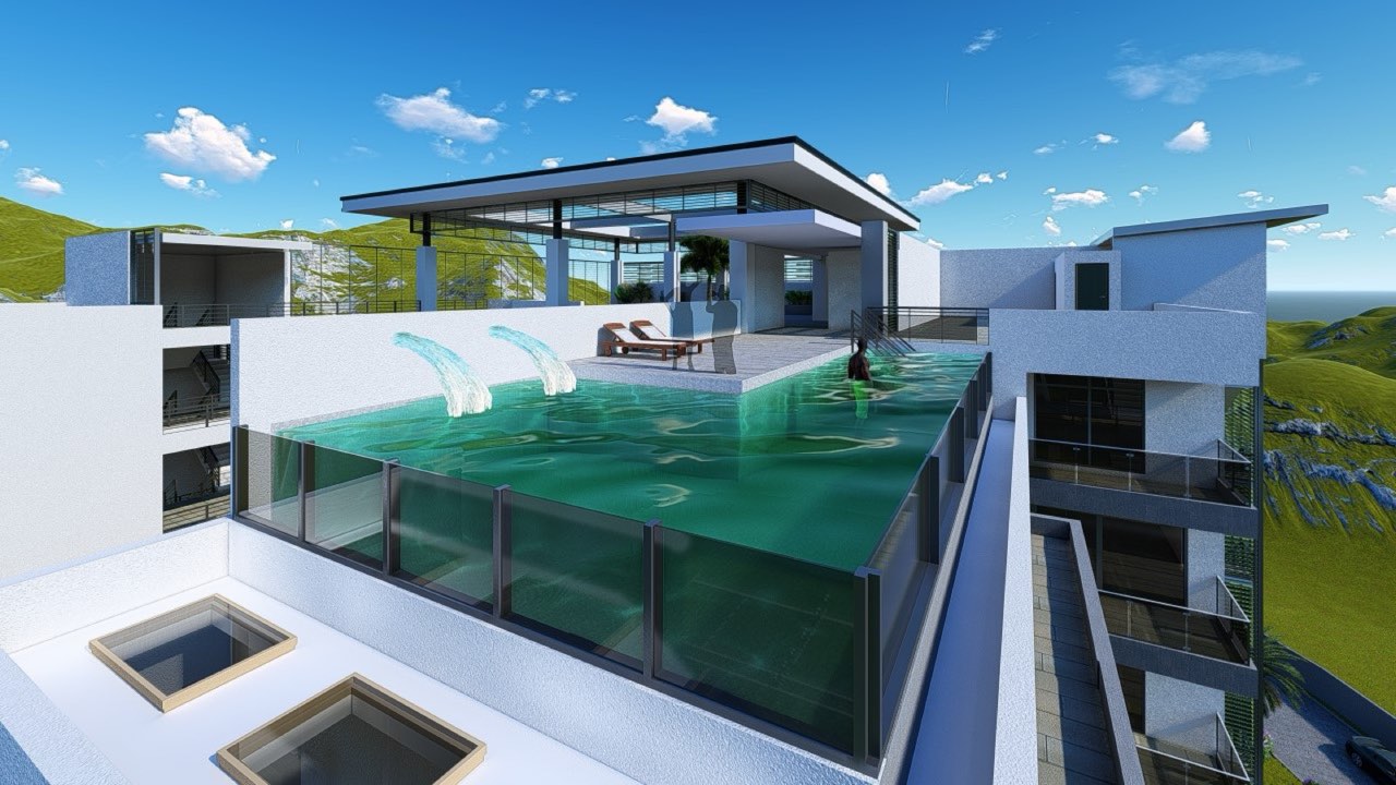 Montego Bay Racquet Club Condominiums & Spa — render — rooftop pool