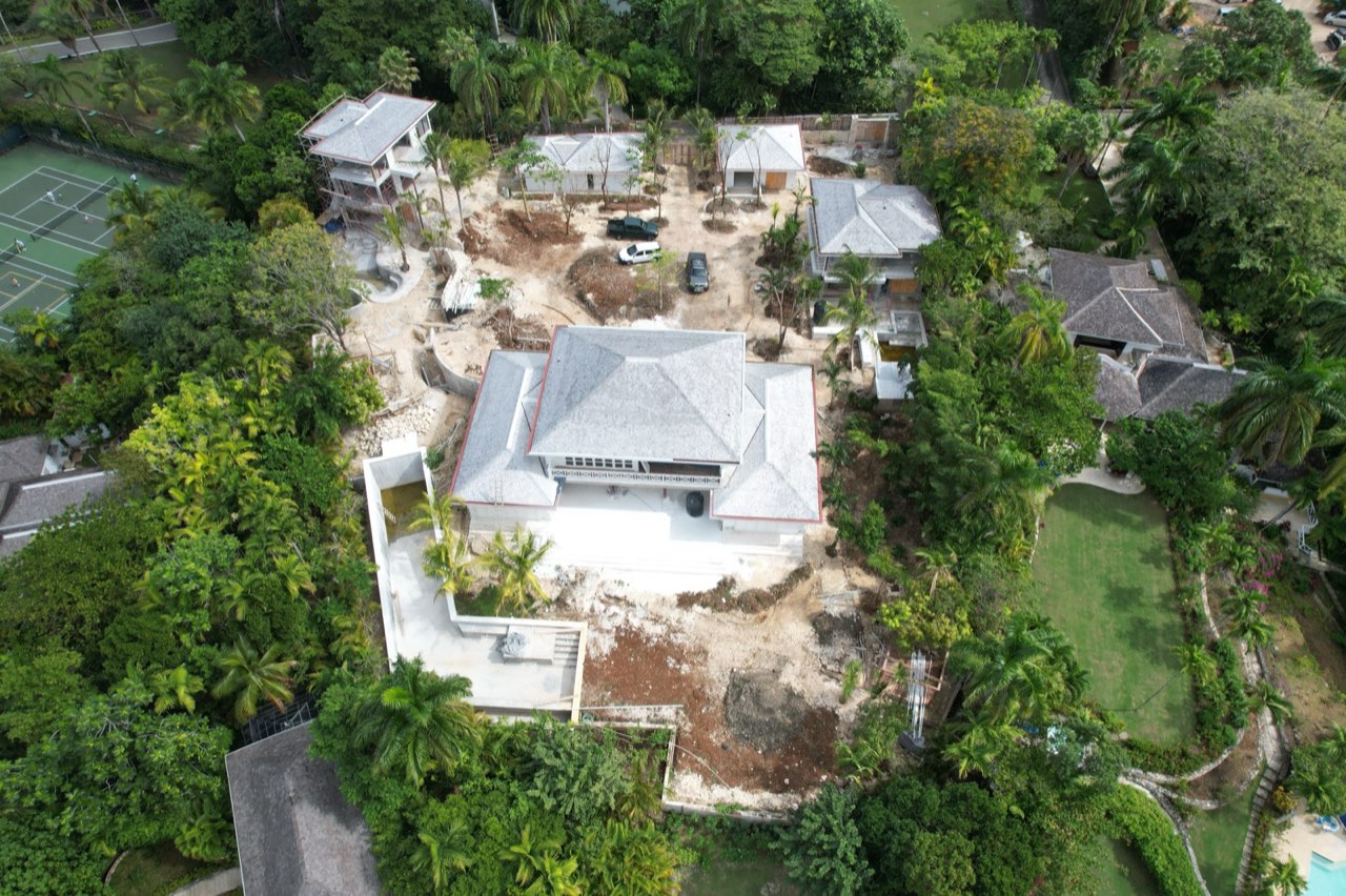 Round Hill Hotel & Villas — one love villa — aerial view