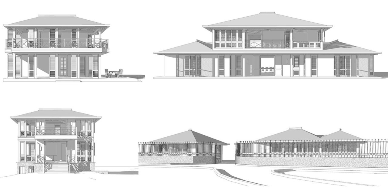 Round Hill Hotel & Villas — one love villas — elevations