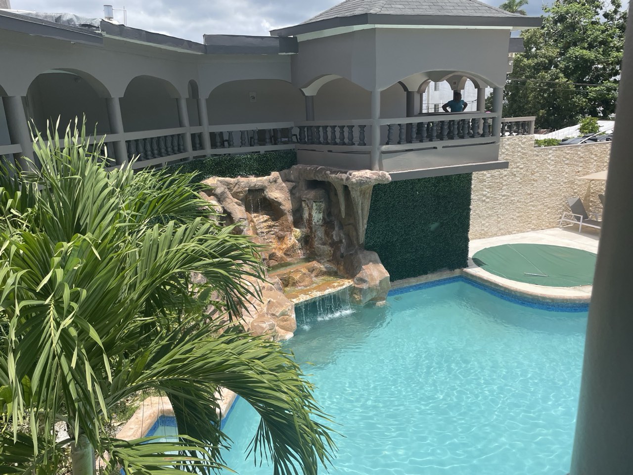 Travellers Beach Resort — pool and arched verandahs